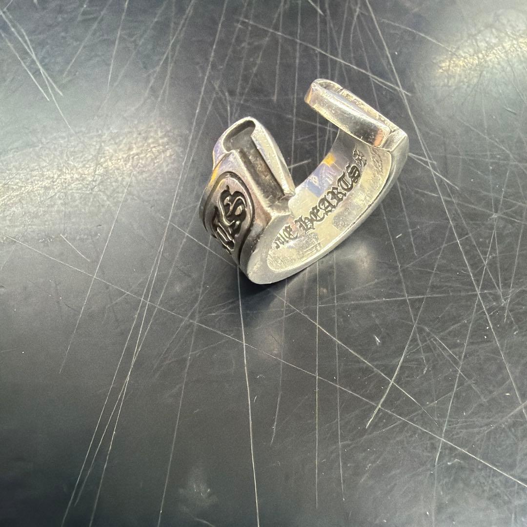 CHROME HEARTSクロムハーツ ラージスクロールラベルリング指輪20号