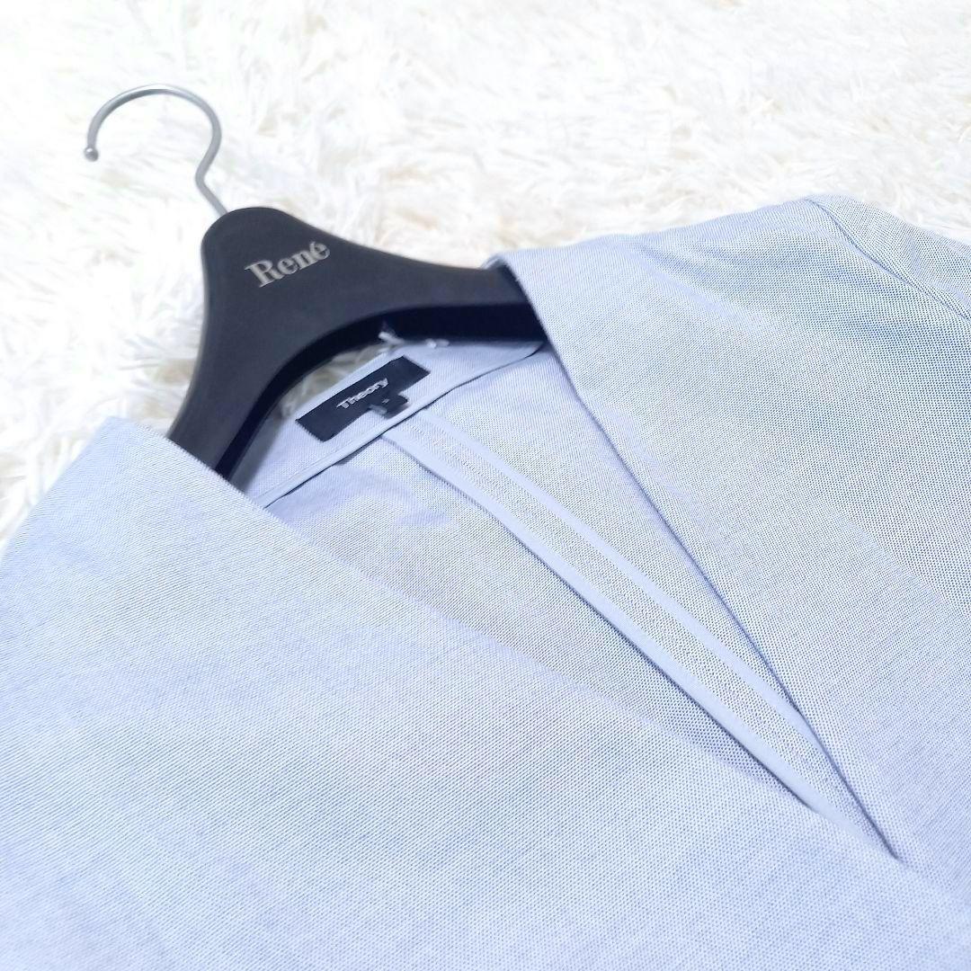 ●美品●　セオリー　ノーカラー　カラーレス　セットアップ　スーツ　パンツ　上下