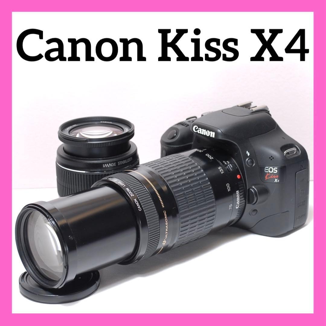 ✨超望遠レンズデビューに✨Canon Kiss X4✨ダブルレンズ✨入門モデル