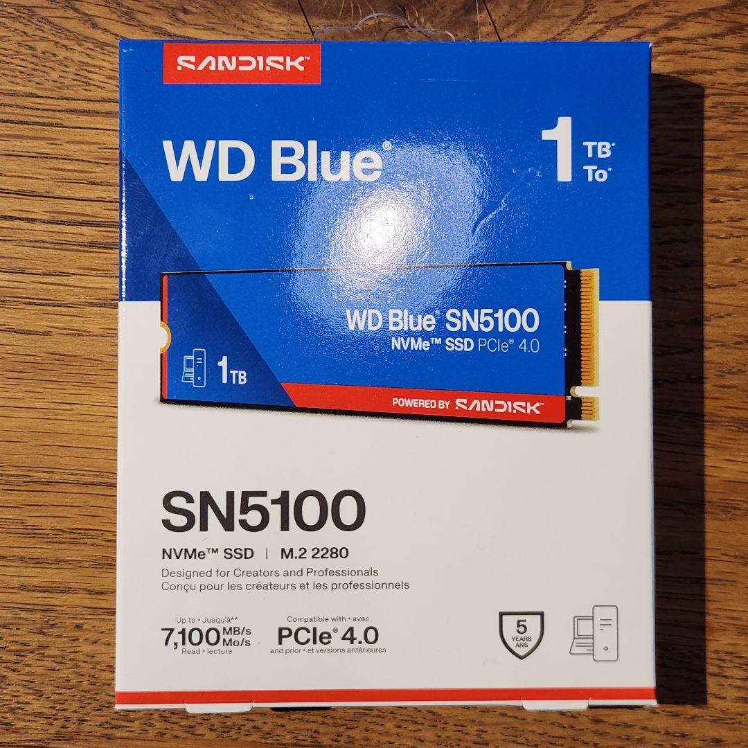 新品　WD Blue SN5100 1TB NVMe SSD M.2 2280