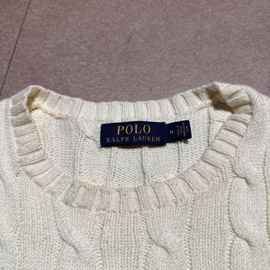 Polo Ralph Lauren セーター　ケーブルニット　コットン　綿　M