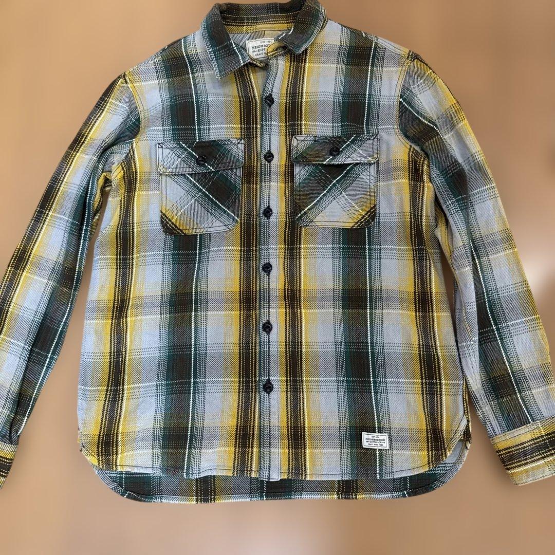 NEIGHBORHOOD/チェック柄/長袖ネルシャツ/L/タグ無し新品