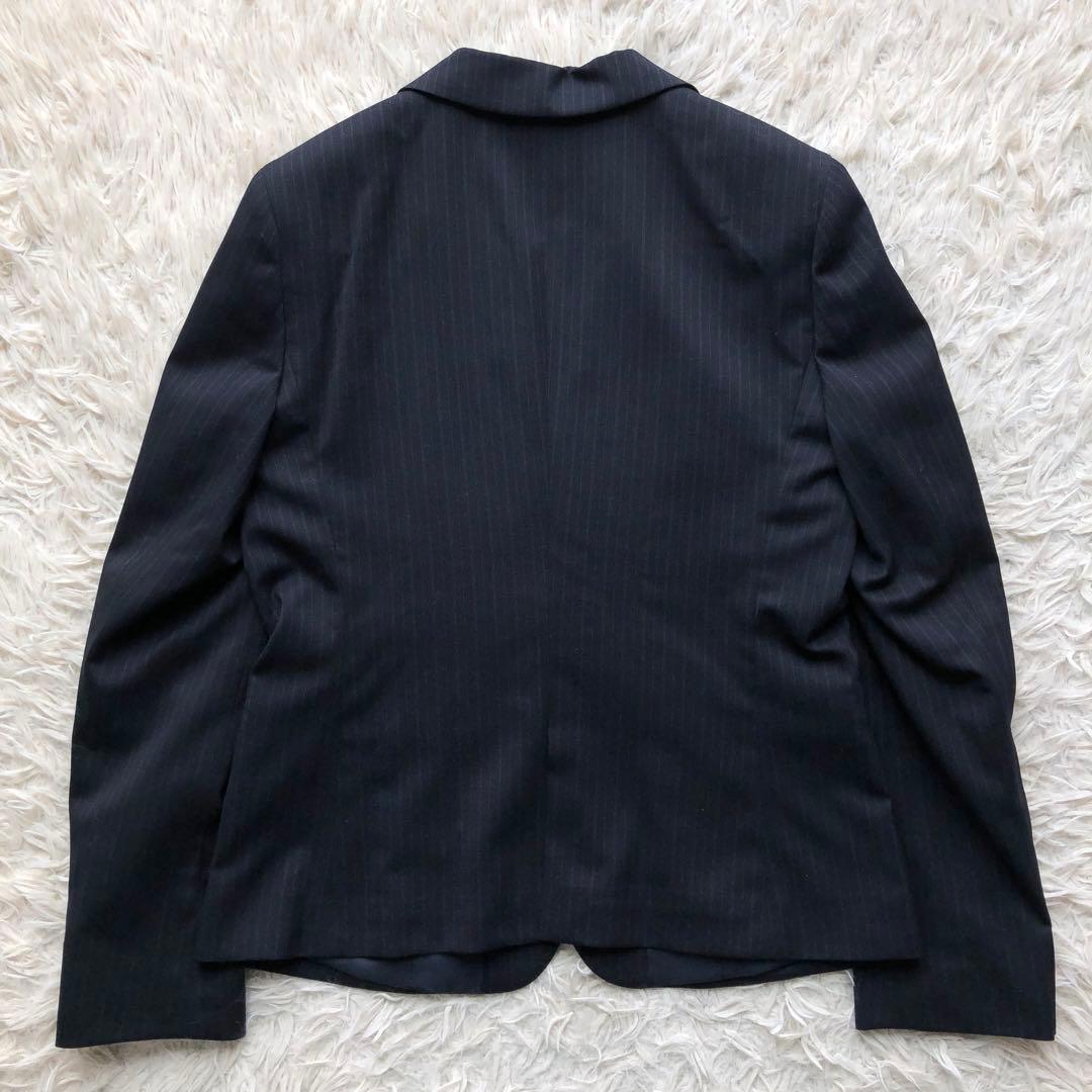 【近年 洗える 新品未使用 ３点セット】 洋服の青山　スーツ　紺　ストレッチ