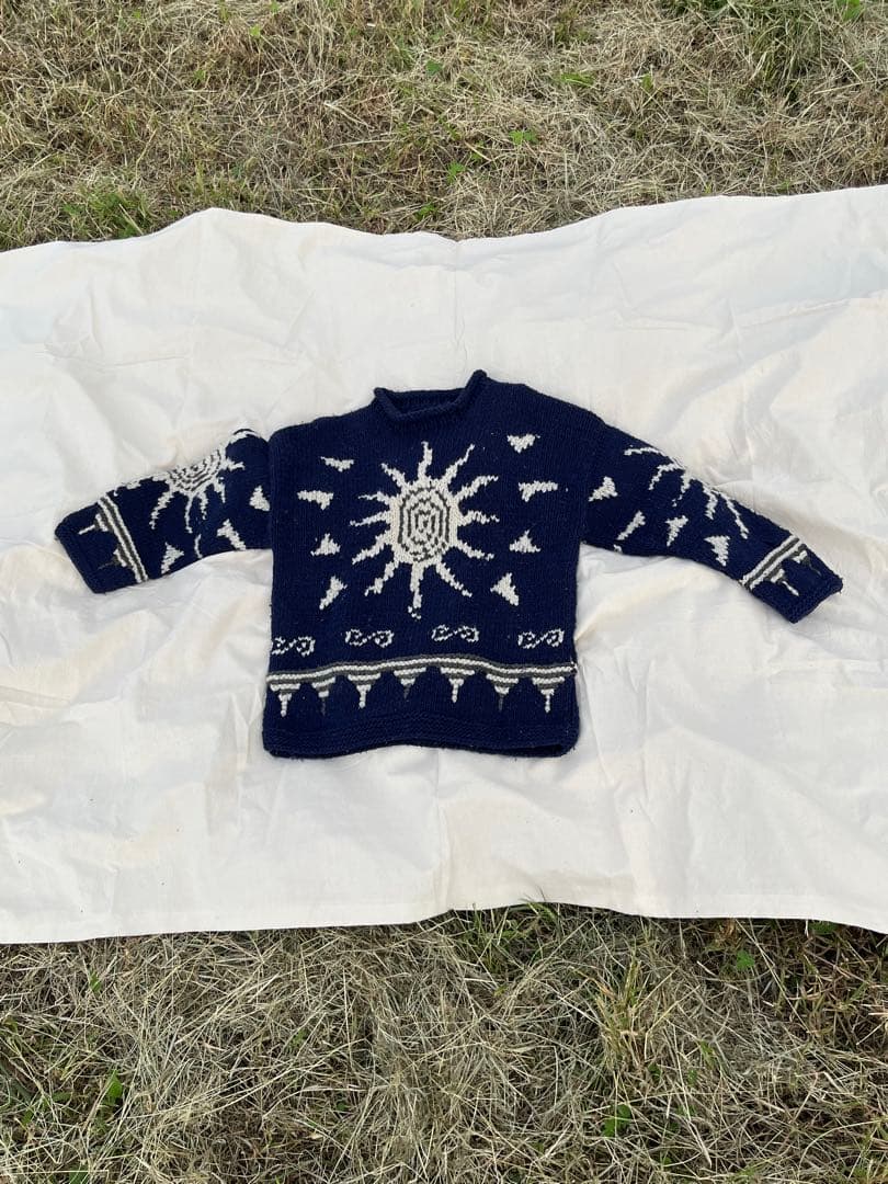 トップス Vintage 80s Hand Made Ecuador Knit