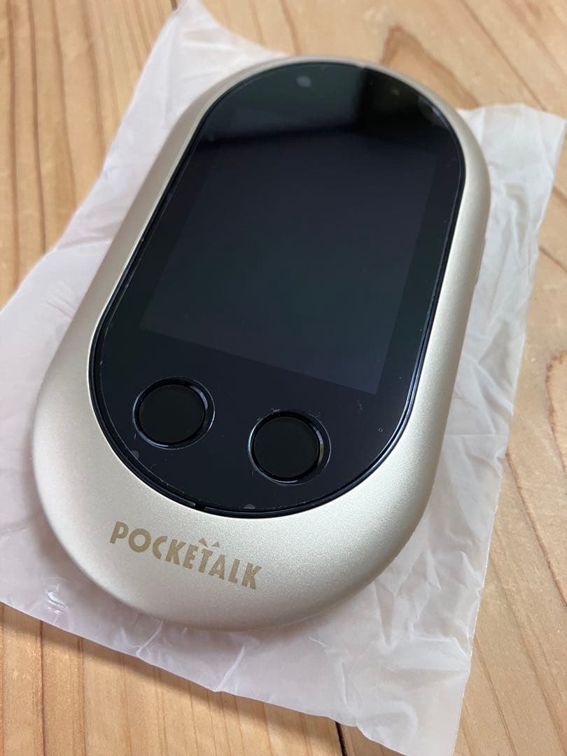 POCKETALK W ポケトーク　グローバル通信　翻訳機 ゴールド