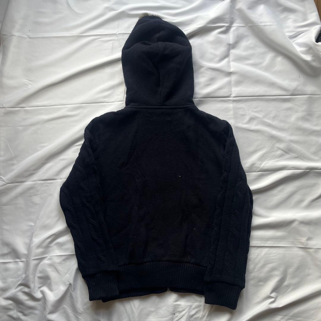 00s y2k hydrogen スカル ジップパーカー ファー archive