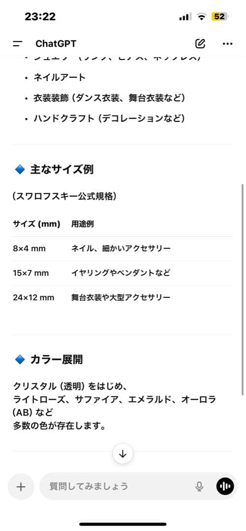 リボリ　スワロフスキー ヴィンテージ