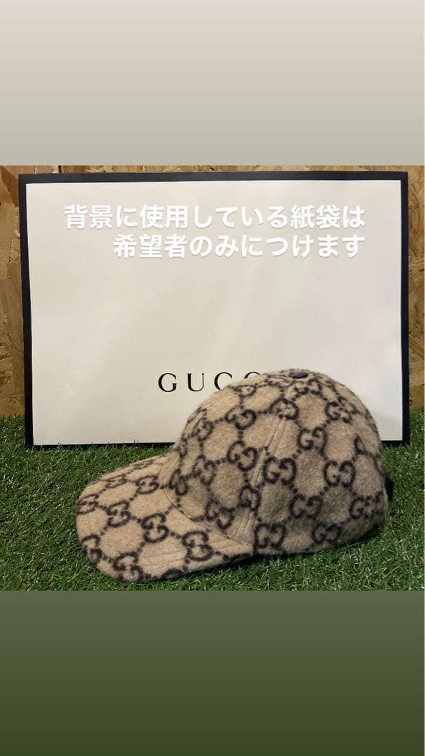 GUCCI ウール GGパターンキャップ