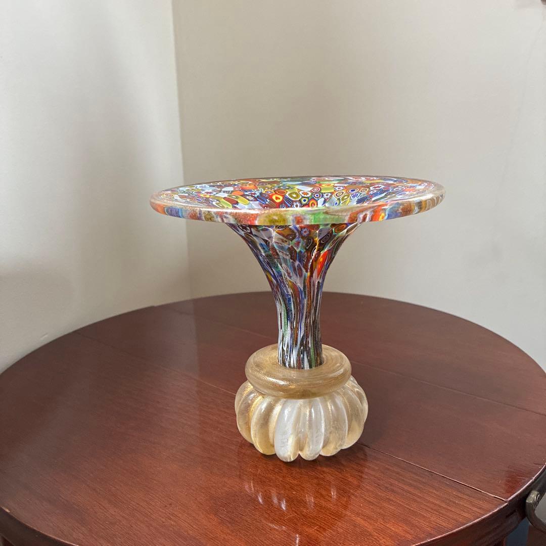 ミルフィオリ ムラーノ島の伝統ガラス　そのままお飾り、花瓶にも