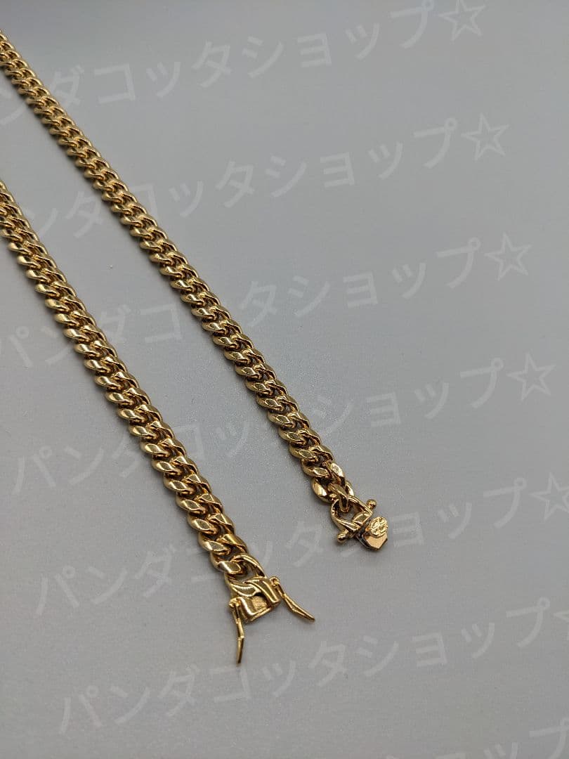 【50cm】【8mm】【18K刻印あり】【Miami Cuban】