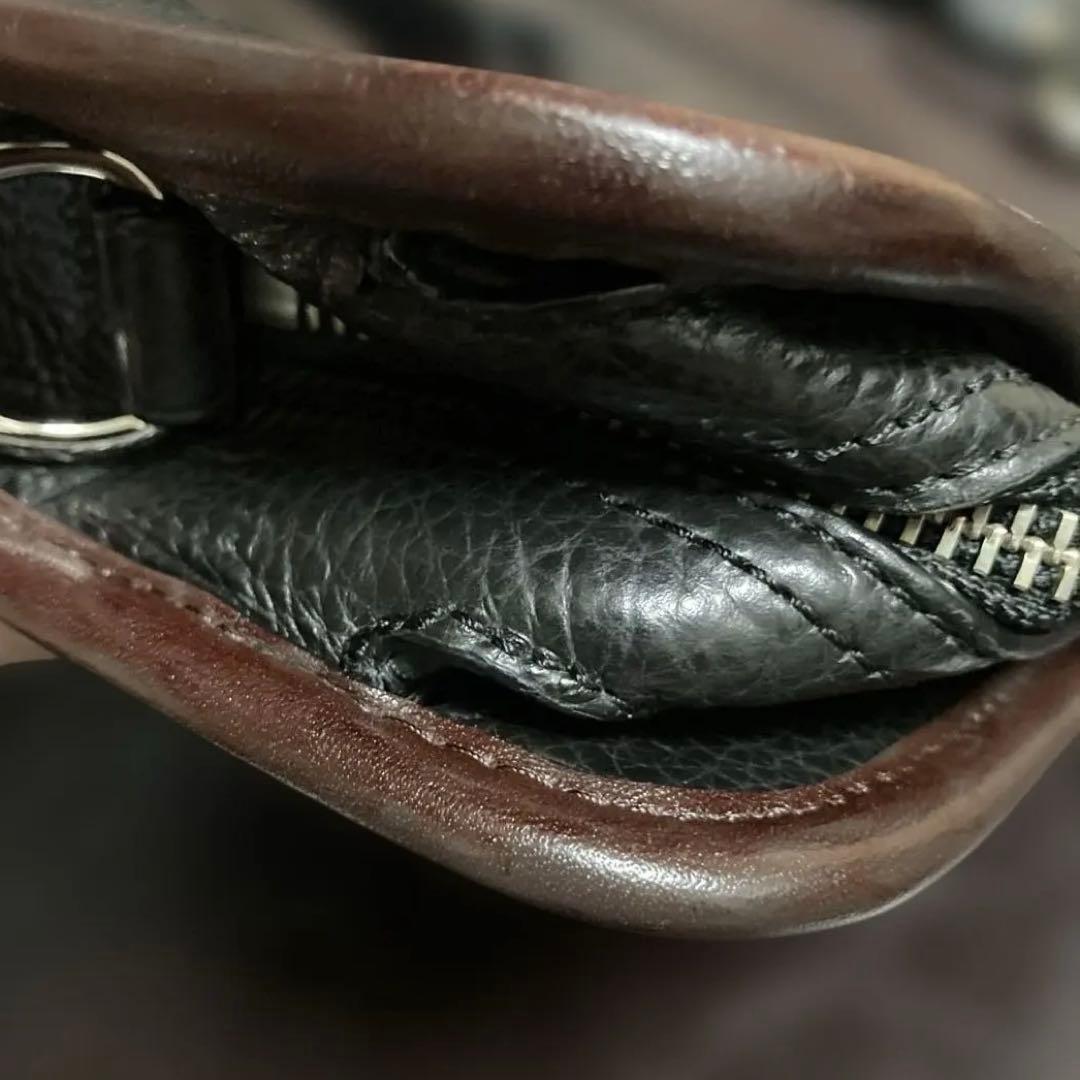 ☆coach☆ ブラック＆ブラウン　レザー　ビジネストート