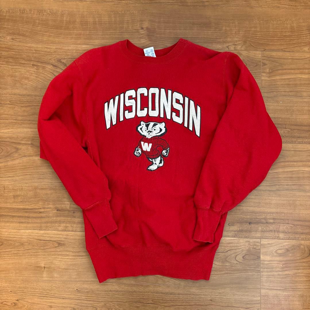 日*和様 【美品】90s チャンピオン　リバースウィーブ　XL 赤 レッド