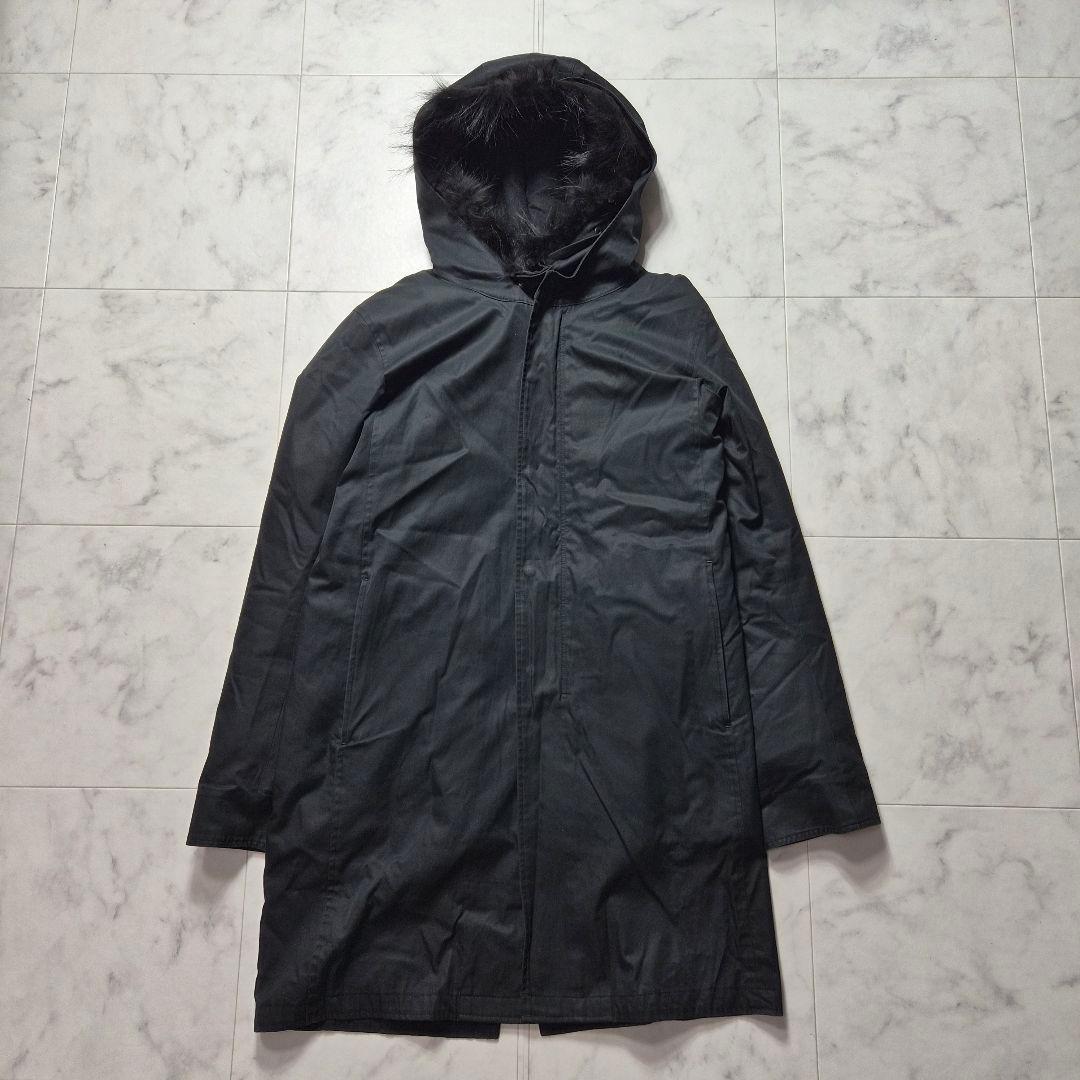 ラッドミュージシャン 2WAY モッズコート コヨーテファー ライナー 44 黒