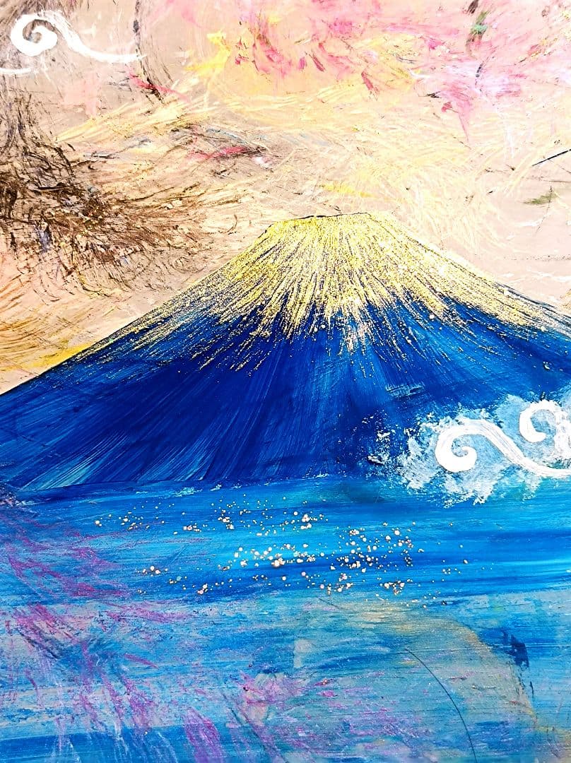 ❤️様❀7龍の集い晴青富士山奇跡❀