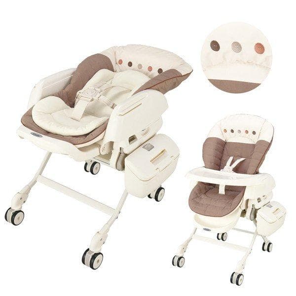 新品Ｃｏｍｂｉネムリラオートスウィング電動ラックハイローチェア新生児簡易ベッド