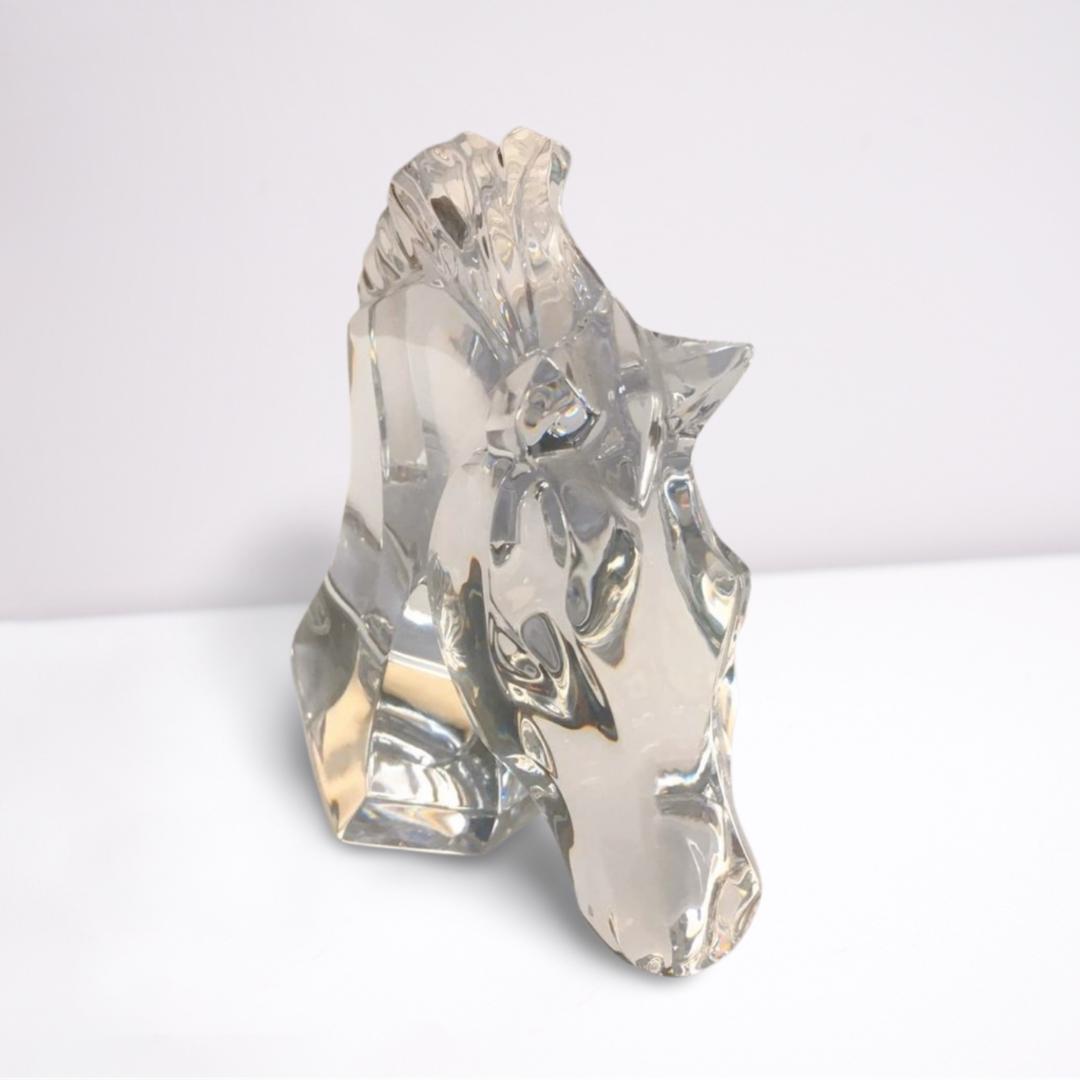 バカラ 馬の置物 午 クリスタル フィギュリン 11.5cm