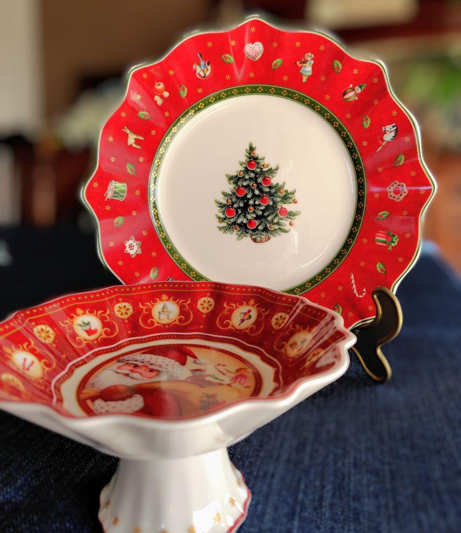 ビレロイ＆ボッホ　トイズデライト　プレート　&　コンポートボウル