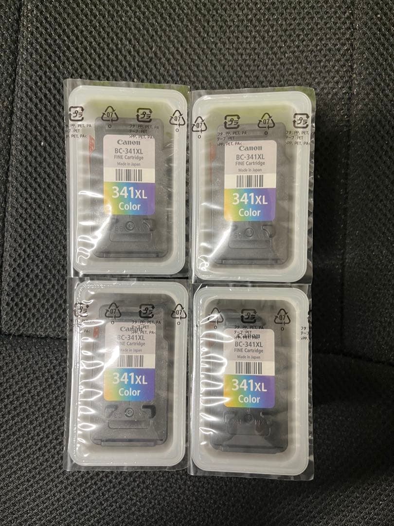 Canon 純正インクカートリッジ BC-341XL 3色カラー ×４個 未開封
