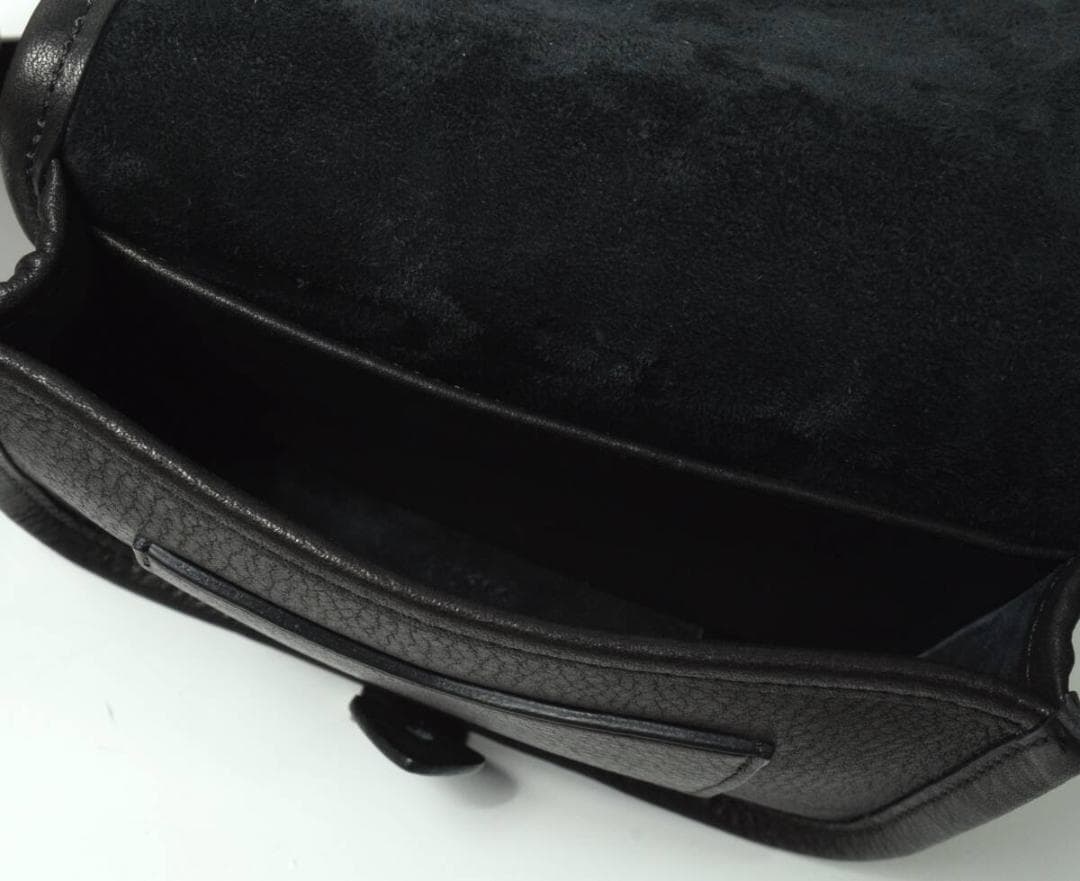 未使用 agnes b. アニエスベー レザー ウエストバッグ ブラック