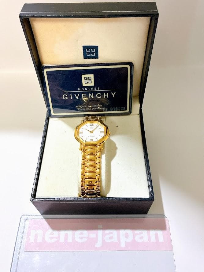 GIVENCHY ジバンシィ レディース腕時計 ゴールド クォーツ 箱・保証書