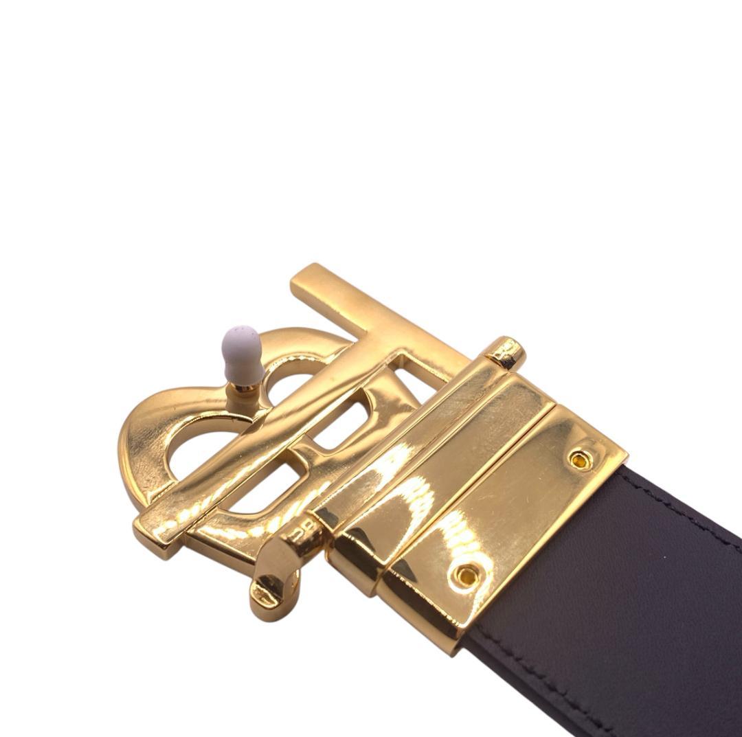 美品★Burberry　バーバリー　ベルト　リバーシブル101-111cm