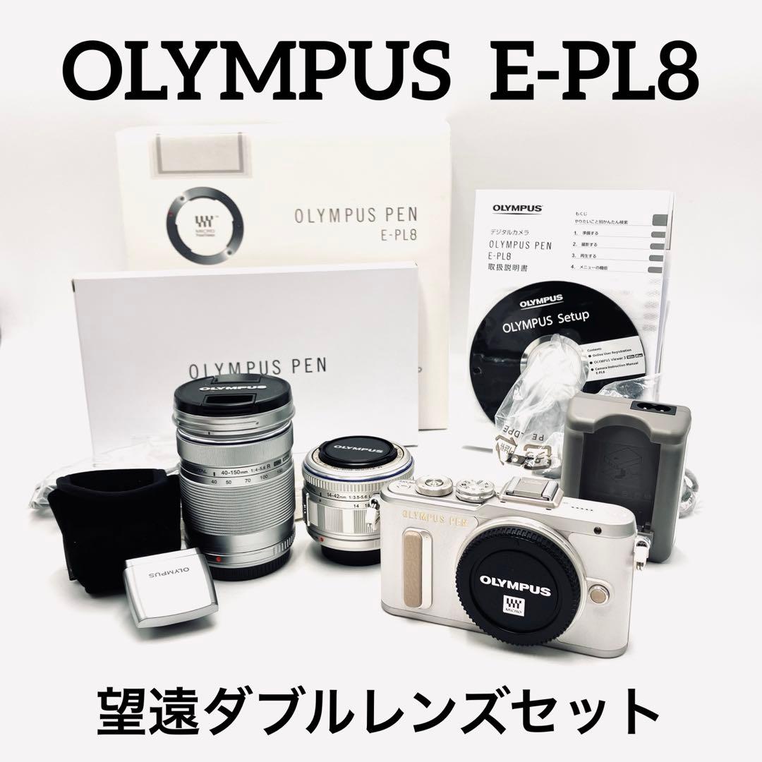 OLYMPUS E-PL8 望遠ダブルレンズキット　シャッター回数8081