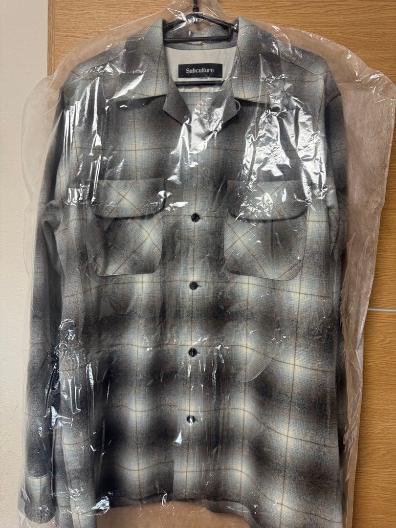 トップス SC subculture WOOL CHECK SHIRT 3