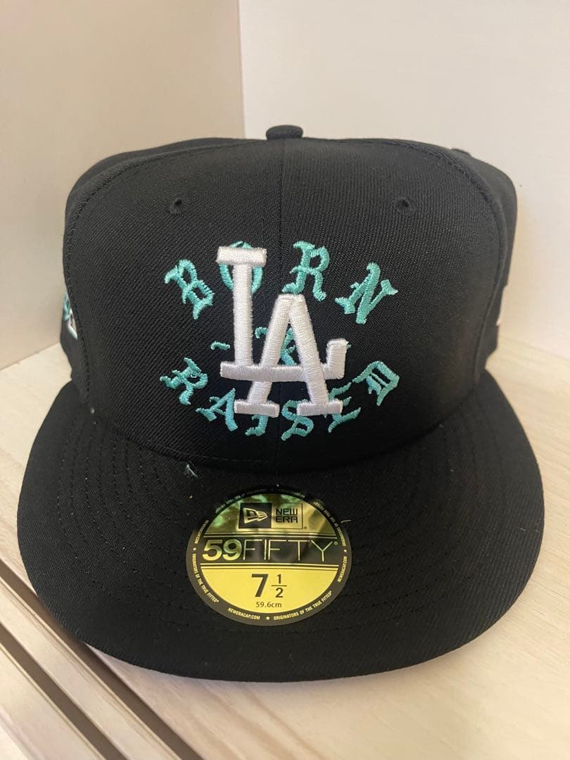 帽子 7-1/2 NEW ERA BORN X RAISED DODGERS CAP