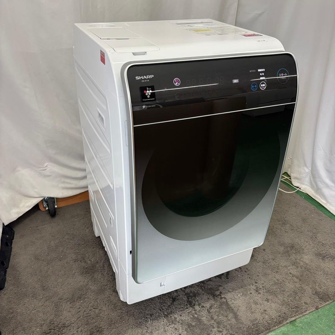 ★827　ドラム式洗濯機　SHARP　11キロ　大型　綺麗　安い　設置無料　左開