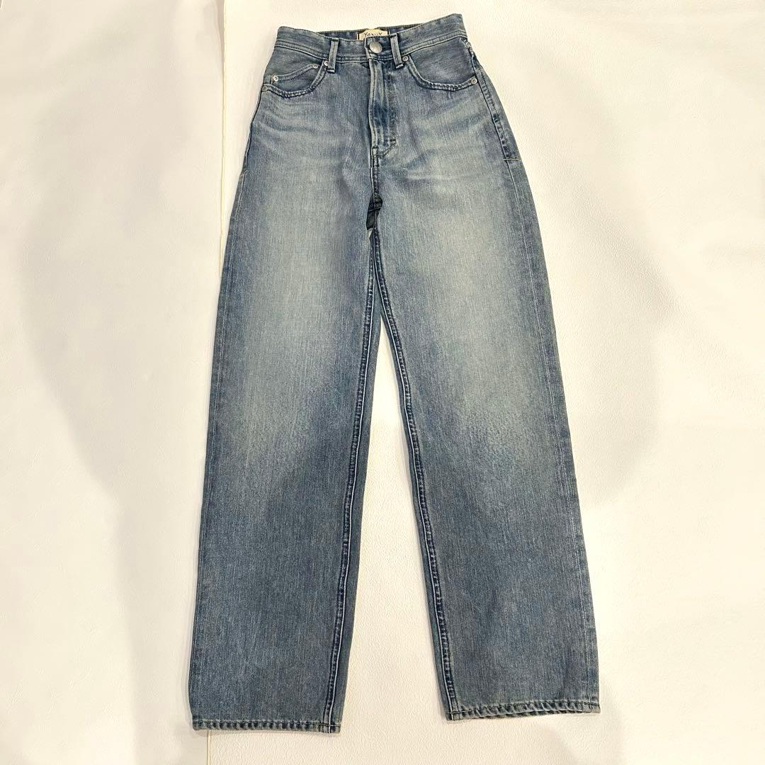 美品✨ヤヌークTrick Denim ボーイズストレート　LEA デニム　22