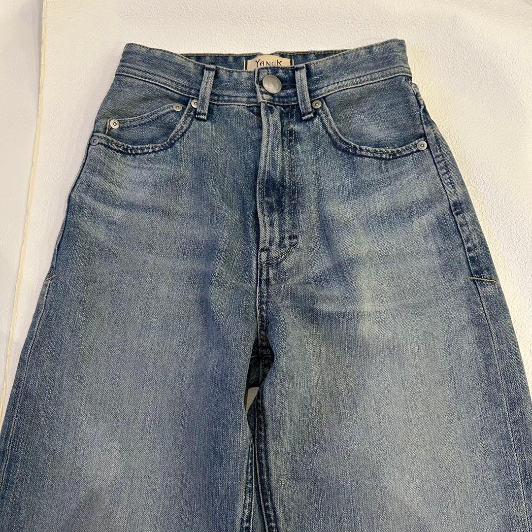 美品✨ヤヌークTrick Denim ボーイズストレート　LEA デニム　22