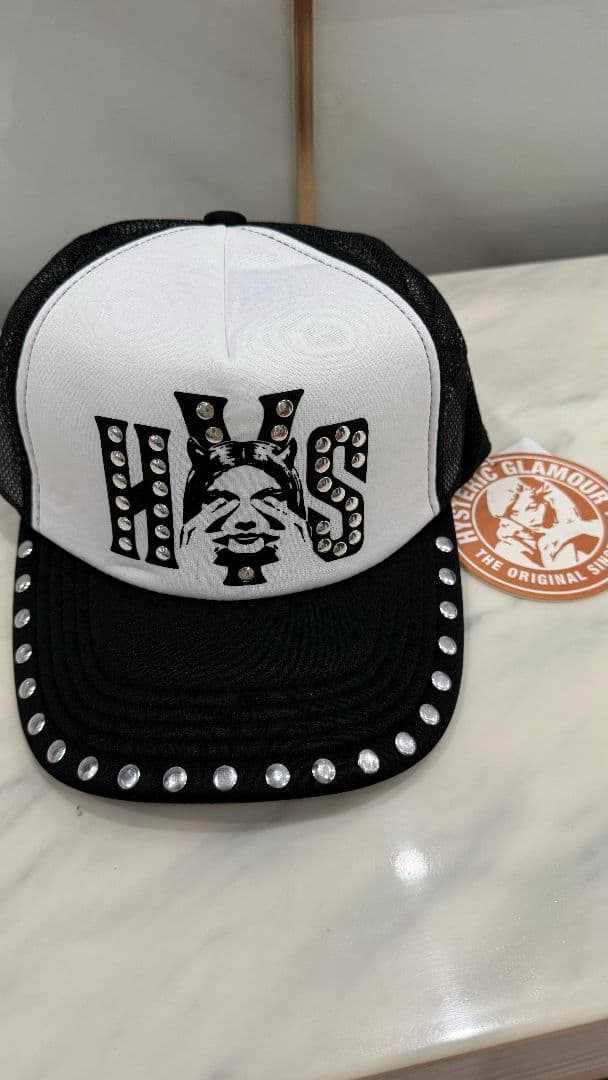 【新品未使用】ヒステリックグラマー　スタッズメッシュキャップ -005
