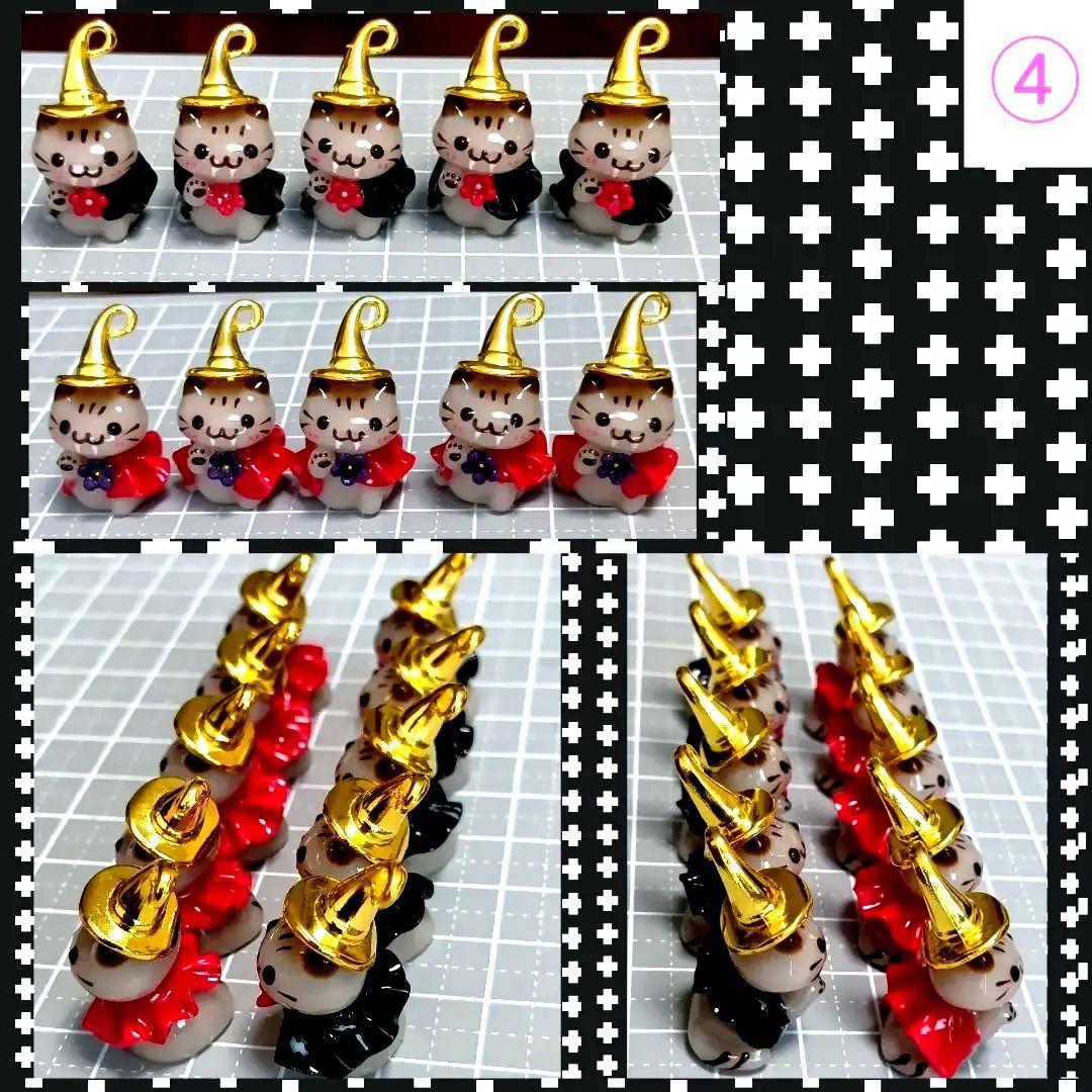 ぐで猫　猫耳ファー　ヒョウ柄バッグチャーム　茶猫　ハンドメイド　猫キーホルダー