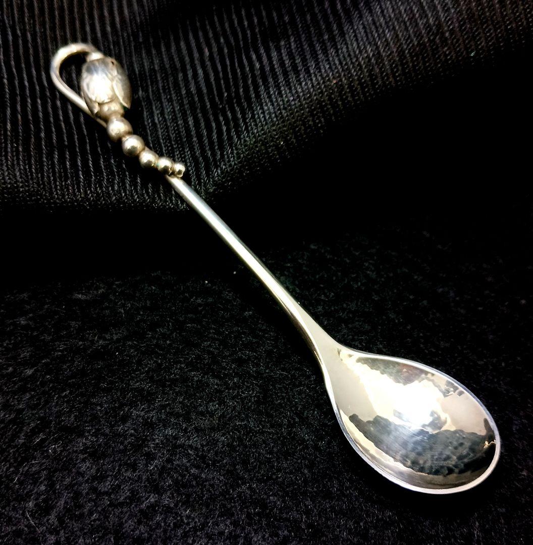 Y2125-1 ジョージジェンセン ブロッサム コーヒースプーン シルバー925