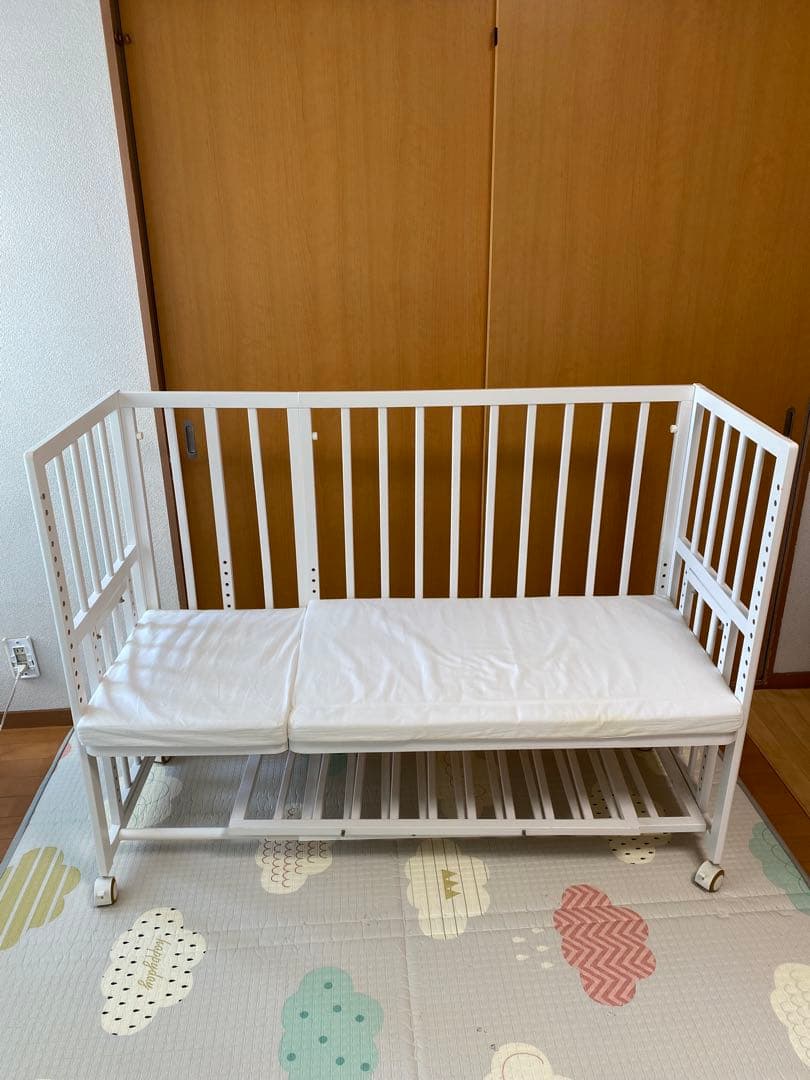 そいねーる　+　 long ベビーベッド 　ホワイト