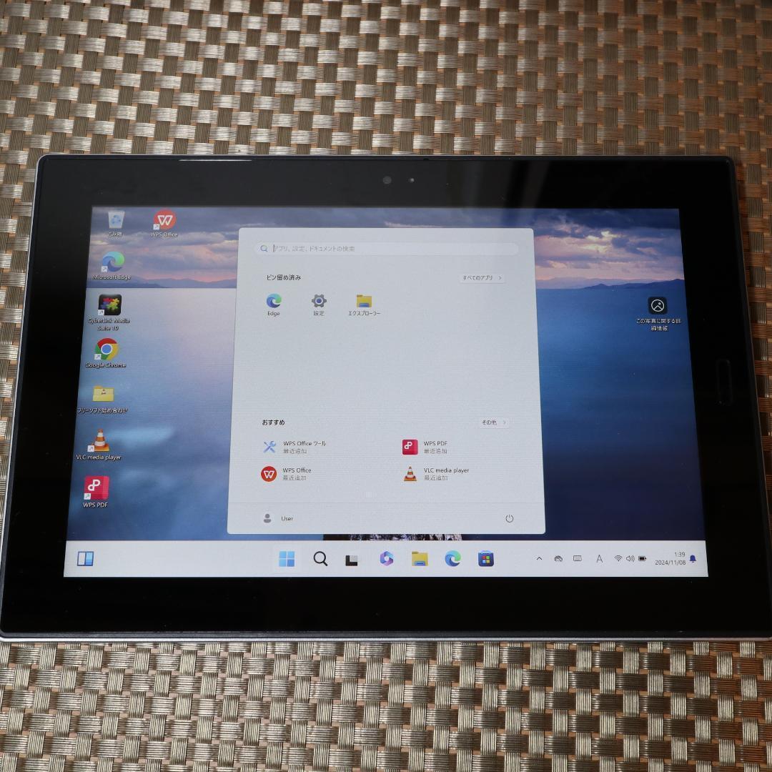 お手頃タブレット！Win11公式サポート/SSD/4G/無線/カメラ/タッチ
