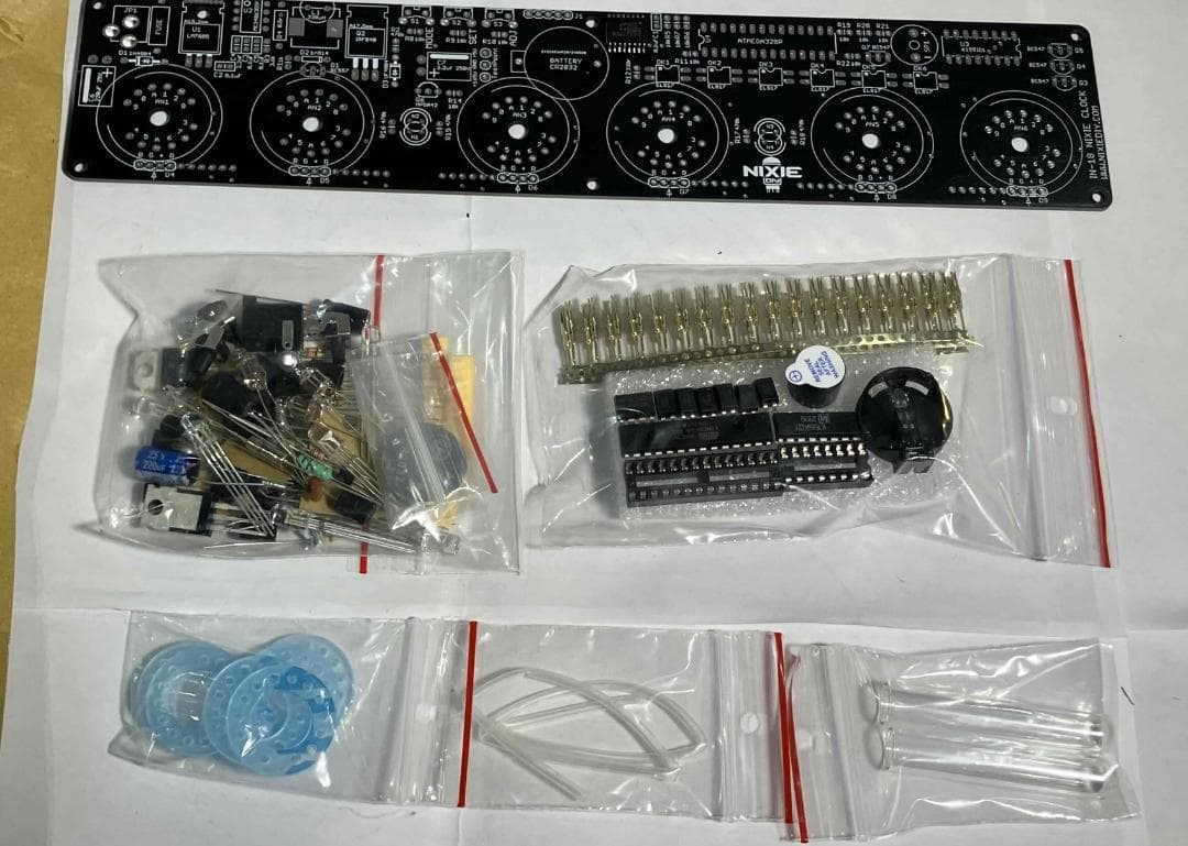 IN-18ニキシー管時計キット　（IN-18ニキシー管・アクリルケース別）