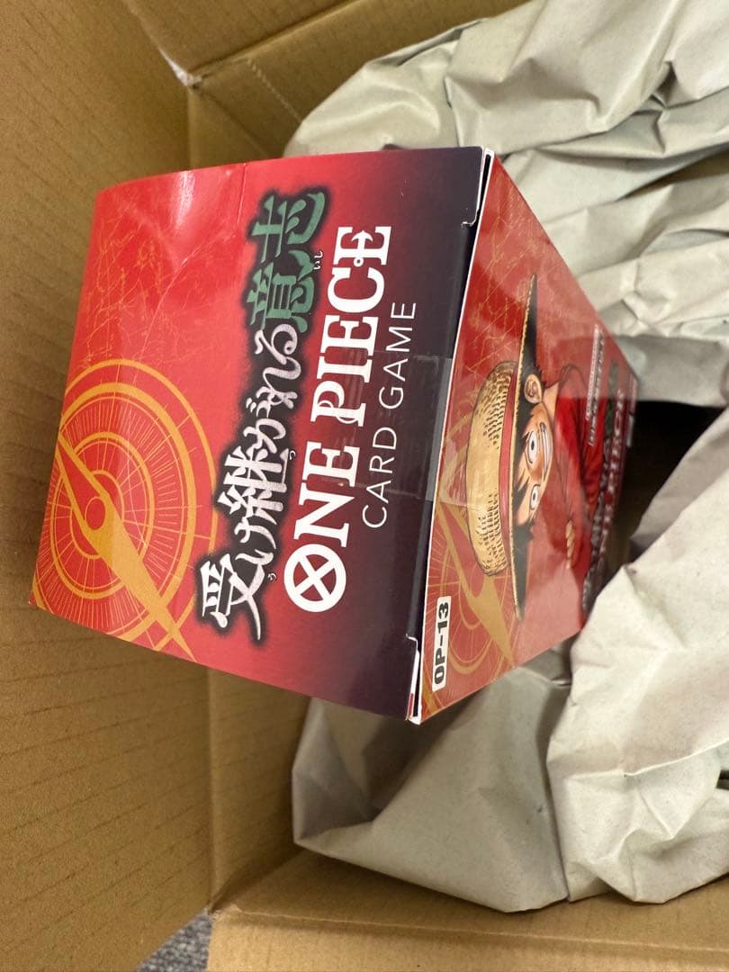 新品　未開封　テープ付きONE PIECE OP-13受け継がれる意志　1BOX