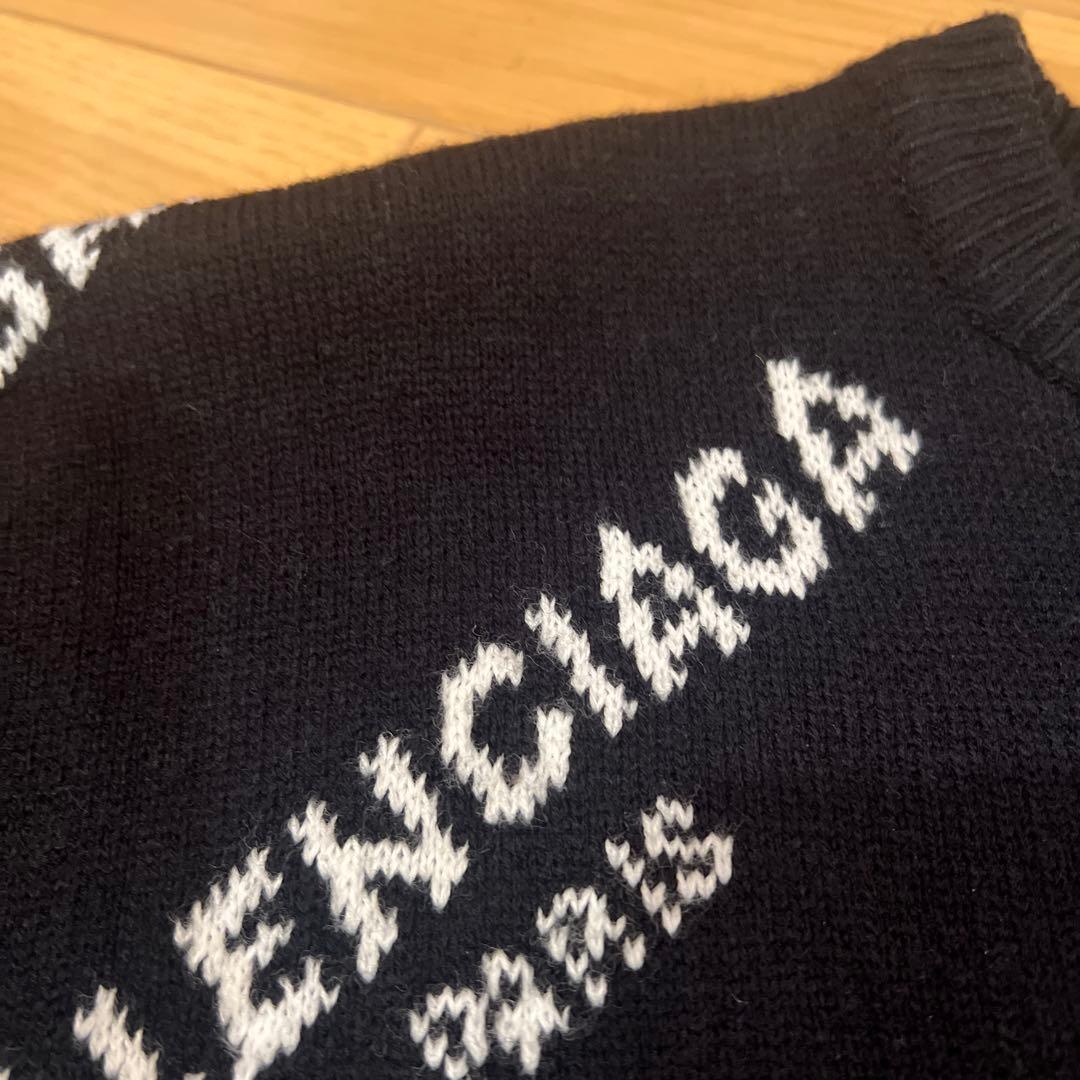 BALENCIAGA ロゴニットセーター ブラック