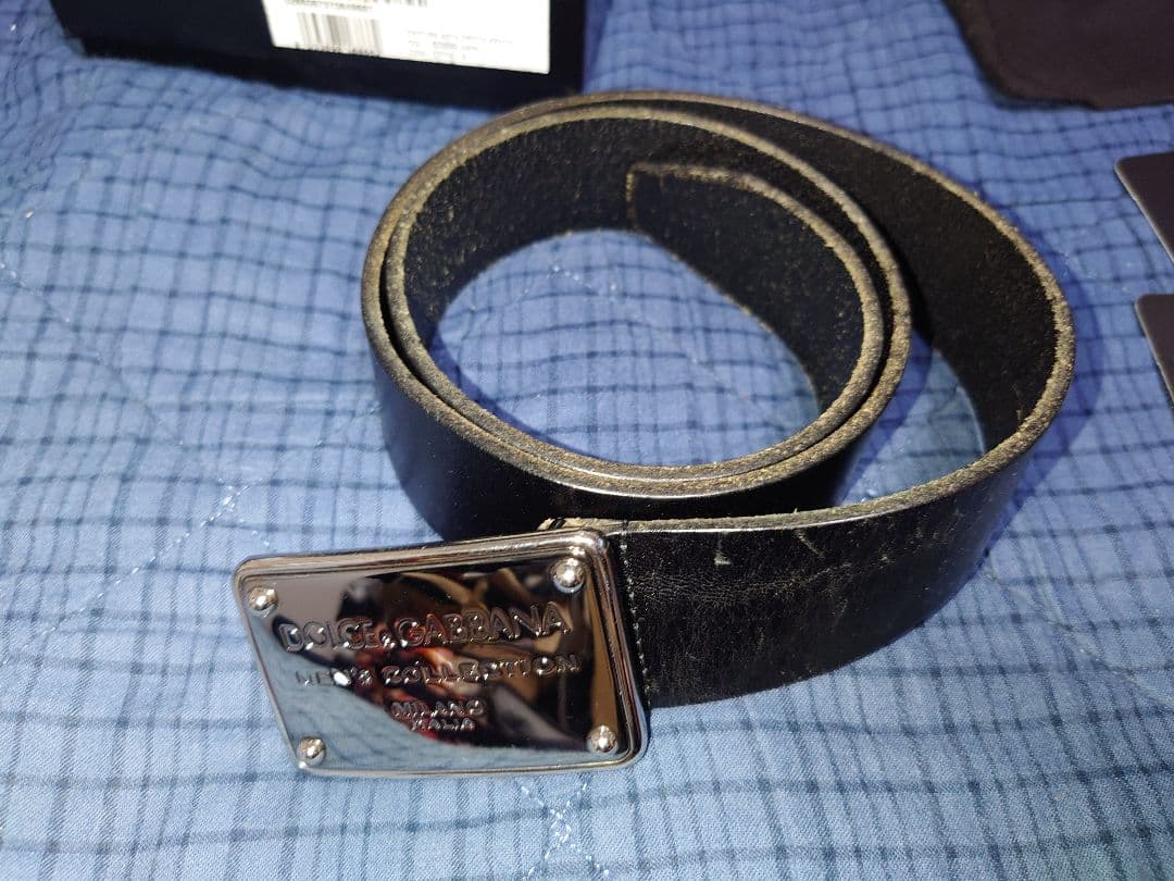 Dolce & Gabbana BC2529 メンズ レザー ベルト 85cm