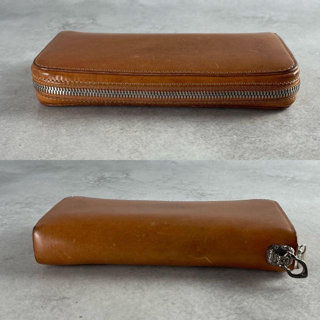 アルズニ alzuni ラウンドファスナー ドロップハンドル コンチョ 茶