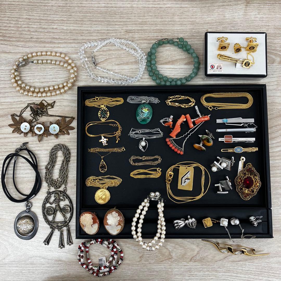 ビンテージジュエリーセット　メッキ　アクセサリー　まとめ　ブランド