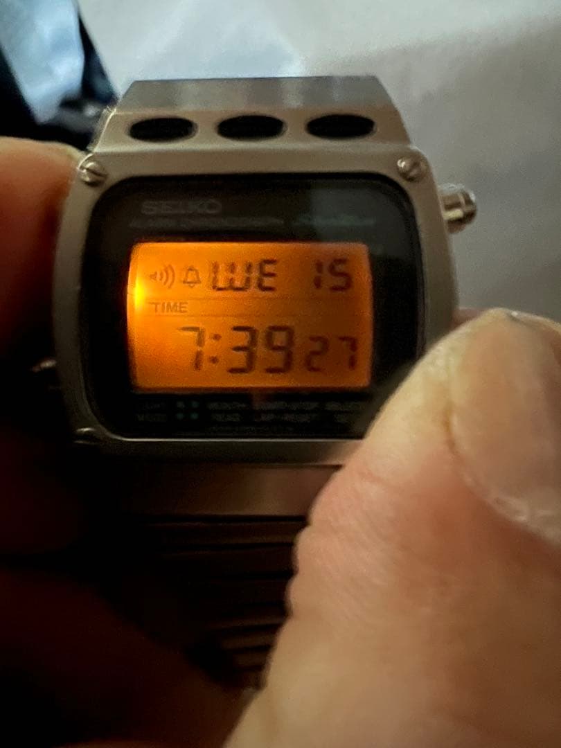 SEIKO シルバーウェーブ A359-5020デジタル腕時計　稼働品