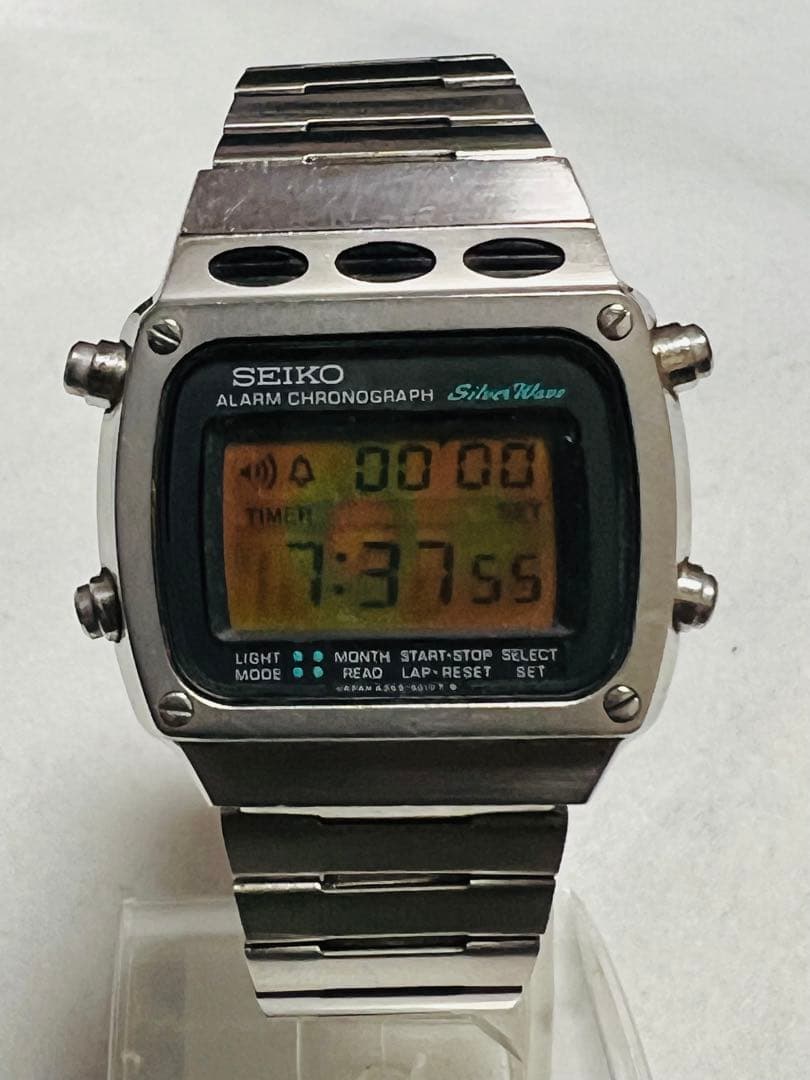 SEIKO シルバーウェーブ A359-5020デジタル腕時計　稼働品