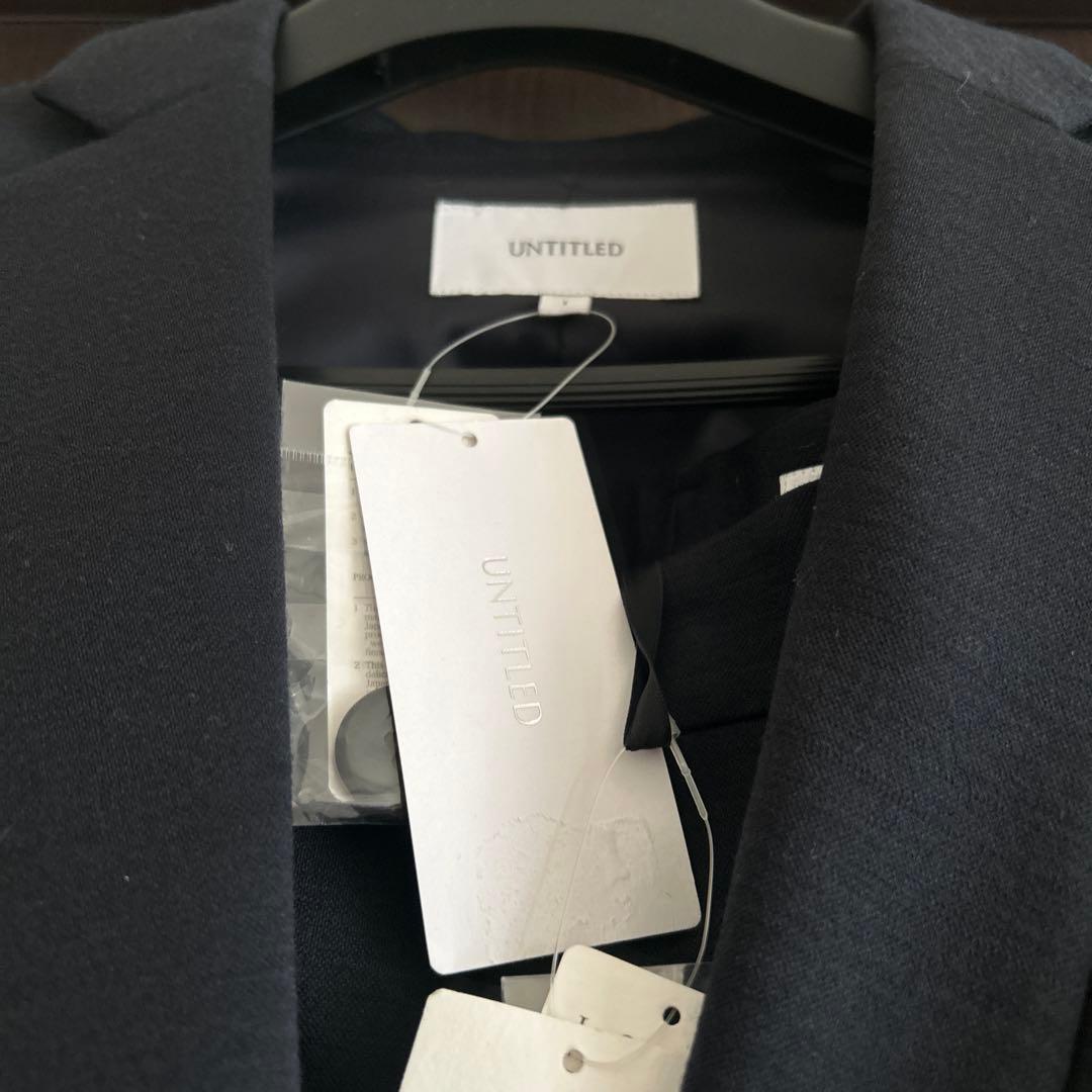 はんなりタグ付き UNTITLED ダークネイビーパンツスーツ