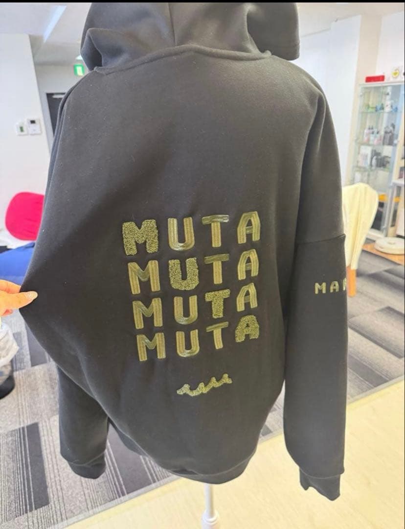 MUTA MARINE ゴルフ　プルオーバーパーカー 黒