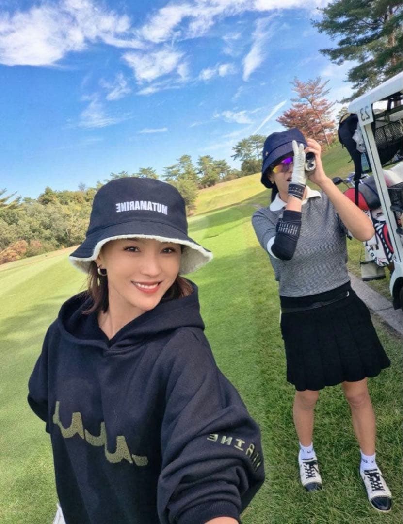 MUTA MARINE ゴルフ　プルオーバーパーカー 黒