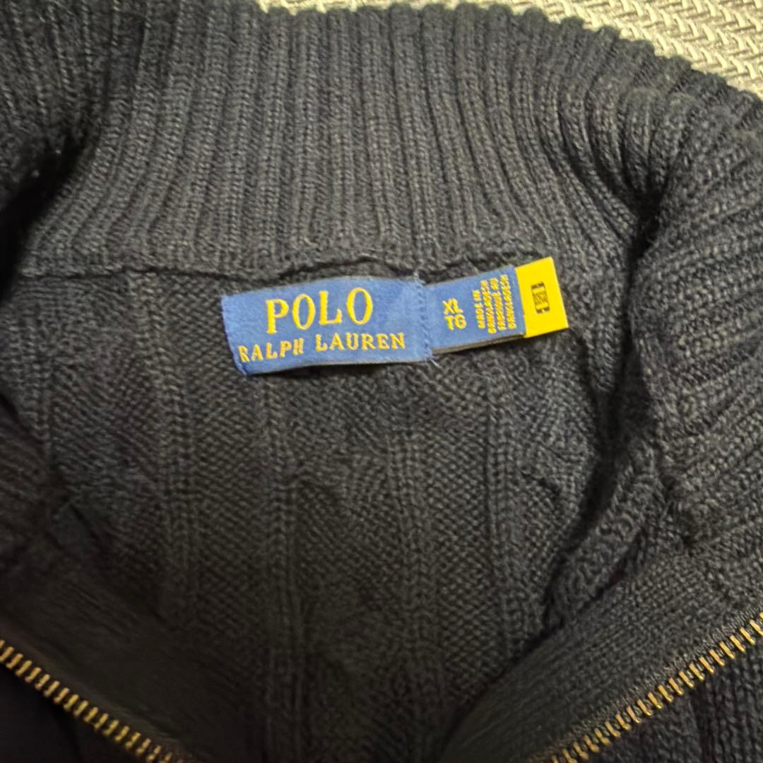 森*か様 Polo Ralph Lauren ネイビー ケーブルニット XL