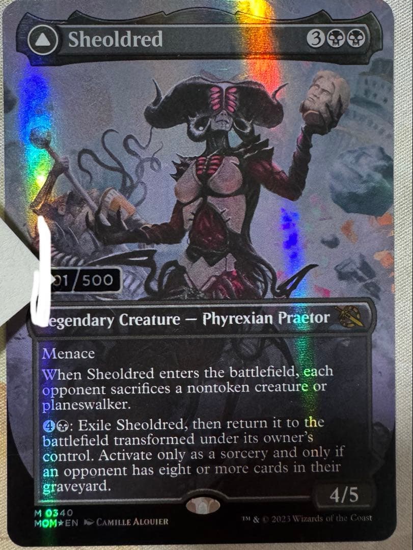 シェオルドレッド　sheoldred ダブルレインボウfoil