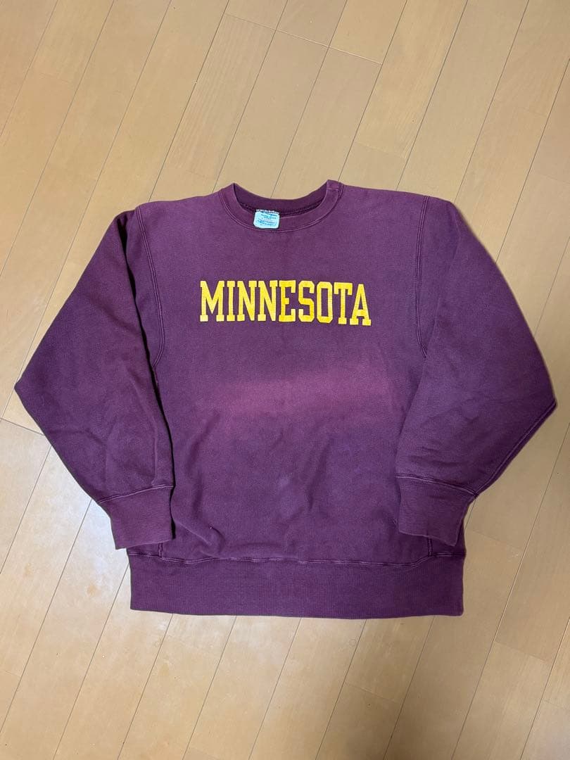 Champion リバースウィーブ ミネソタ バーガンディXL トリコタグ80s